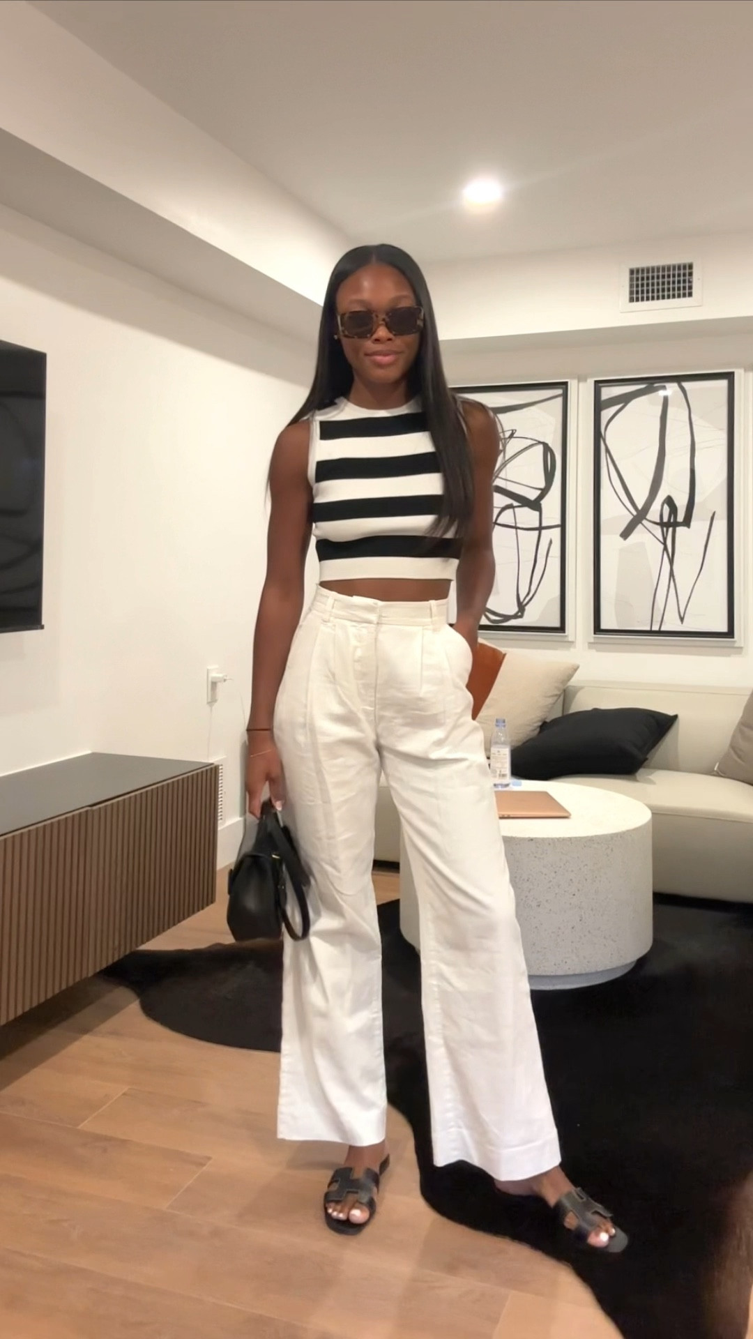 Spring outfit! Love this nautical look during the day! These linen pants are a must-have! 

#LTKSeasonal #LTKstyletip #LTKunder100