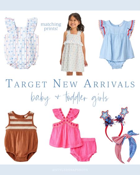 Target new arrivals 🎯 baby & toddler girl styles 

Kids 4th of July outfit, kids outfits 

#LTKkids #LTKSeasonal #LTKfindsunder50