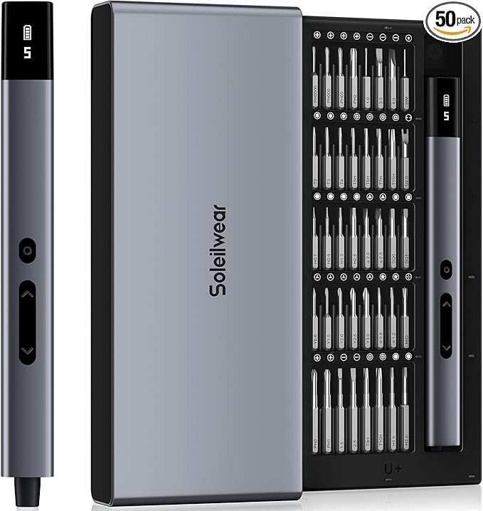 Mini Electric Screwdriver Set, Small Electric Precision Screwdriver with 5 Torque Levels, Max 0.7... | Amazon (US)