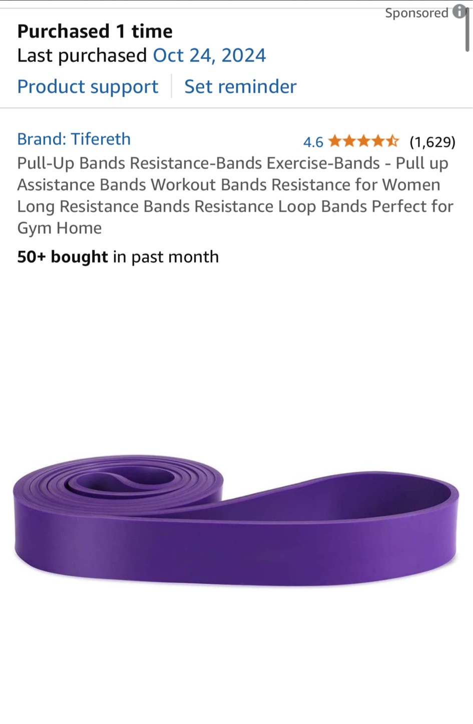 My lifting band! Love using this to help with assisted pull ups/hack squats! 

#LTKFindsUnder50 #LTKFitness #LTKActive