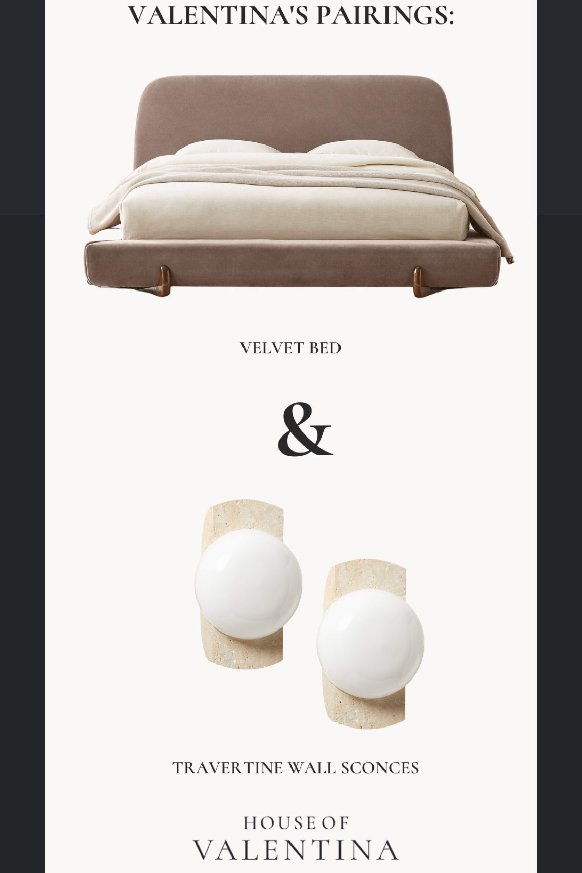 Travertine & velvet 

#LTKstyletip #LTKhome #LTKSeasonal