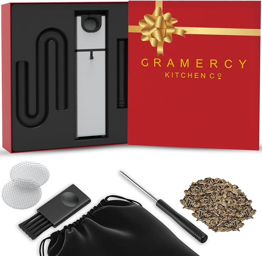 Cocktail Smoker Kit Holiday gift set - Indoor Drink & Food Infuser with Wood Chips | Old Fashione... | Amazon (US)
