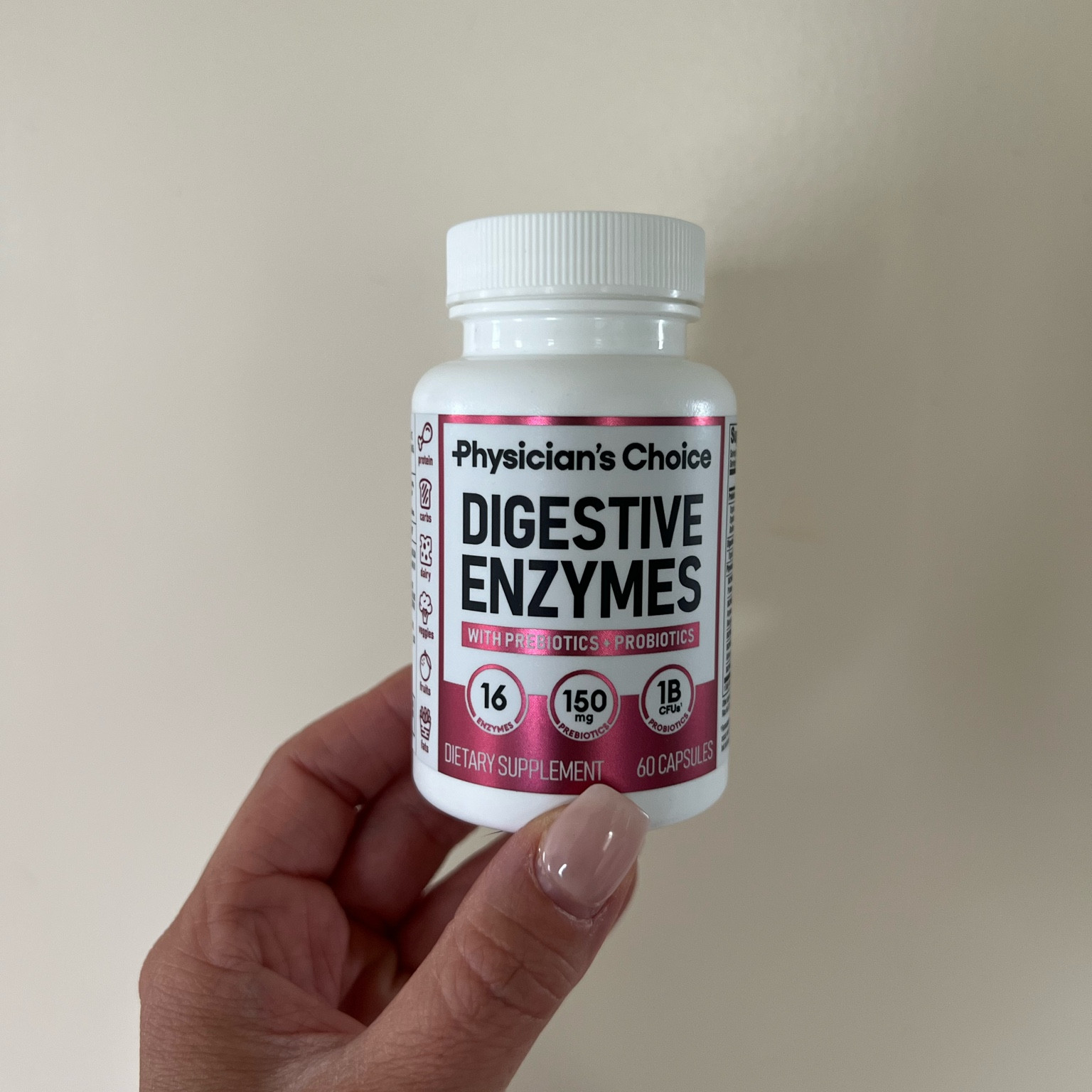 🗣️ Let me start by saying… 

I am not a doctor (clearly) and am in no way licensed to give medical advice; I’m just sharing what works for me. 🤍

I just finish my first bottle of these Physician’s Choice Digestive Enzymes and my body is so happy 🫶🏼. My friends and family have dealt with me hunched over in pain from the inside out for a very long time and I can confidently say that my days have taken a total 180. 60 days down and I will not be going back to that dark place *adds second bottle to cart*.

If you decide to grab a bottle, let me know your thoughts and tell me about your results! 

#LTKfindsunder50