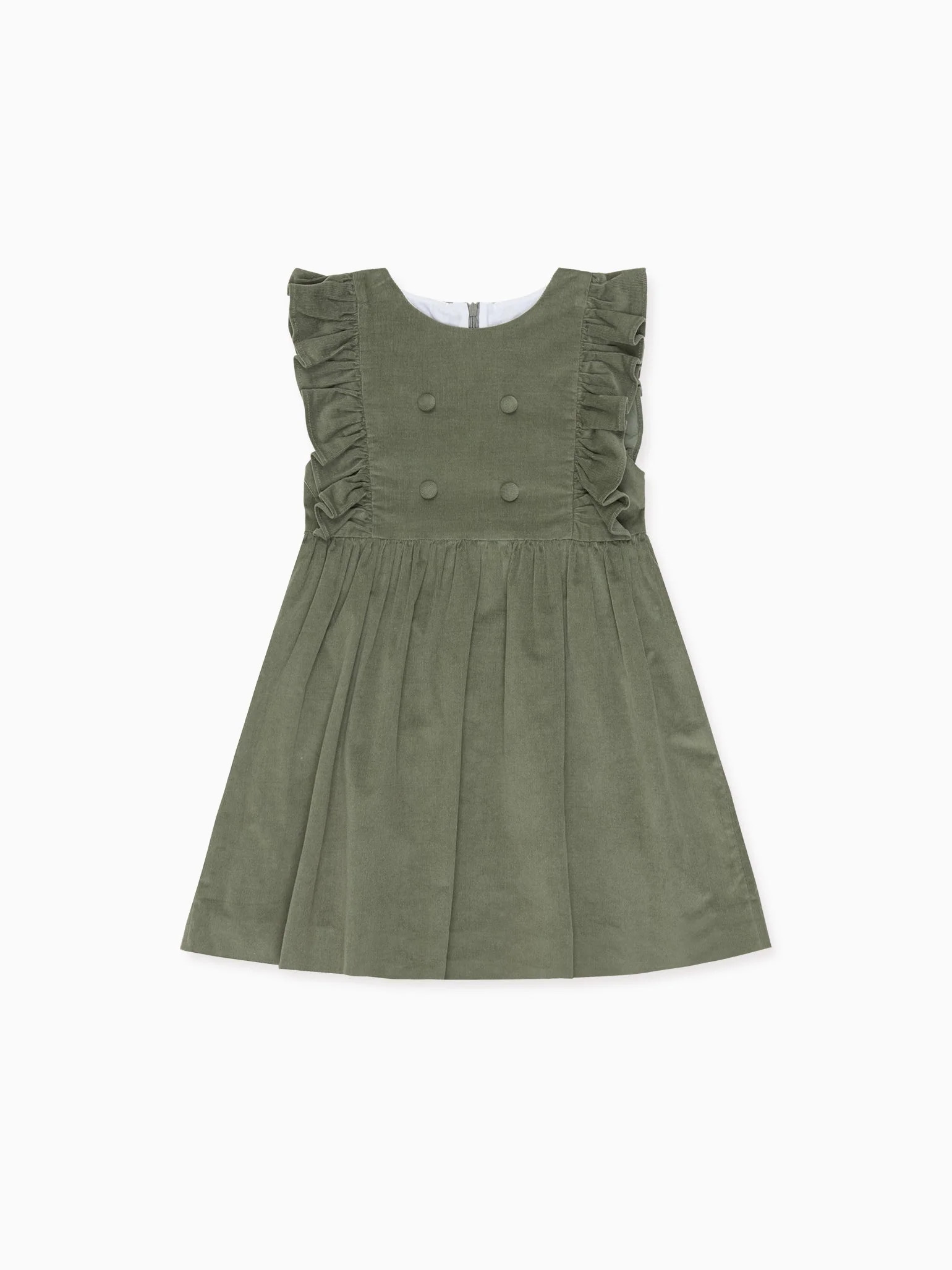 Sage Green Imelda Girl Dress | La Coqueta (US)