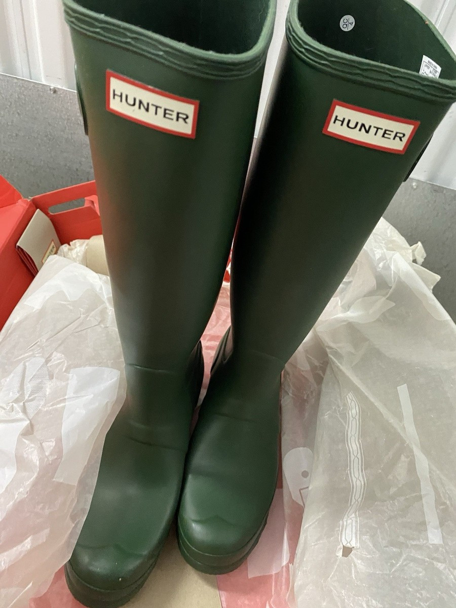 Hunter Women's Original Tall Rain Boot Green Size 8 Hunter Green | eBay US