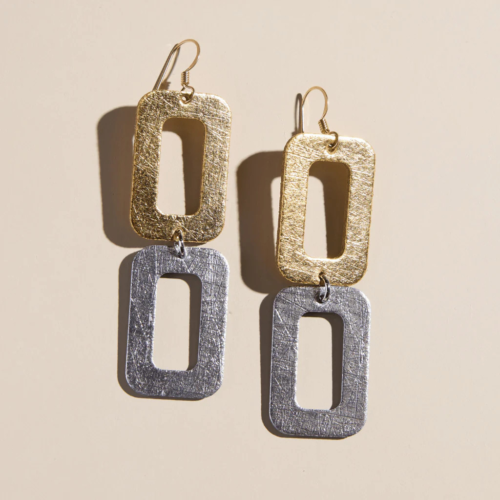 Mixed Metal Morgan | Nickel and Suede