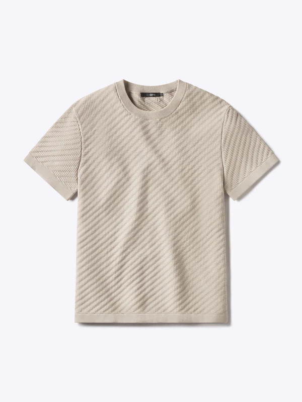 Riviera textured tee | Cuts Clothing Inc.