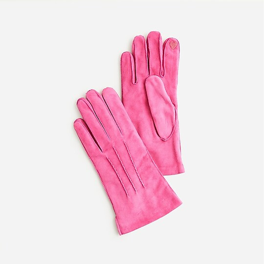 Italian suede touch-screen gloves | J. Crew US