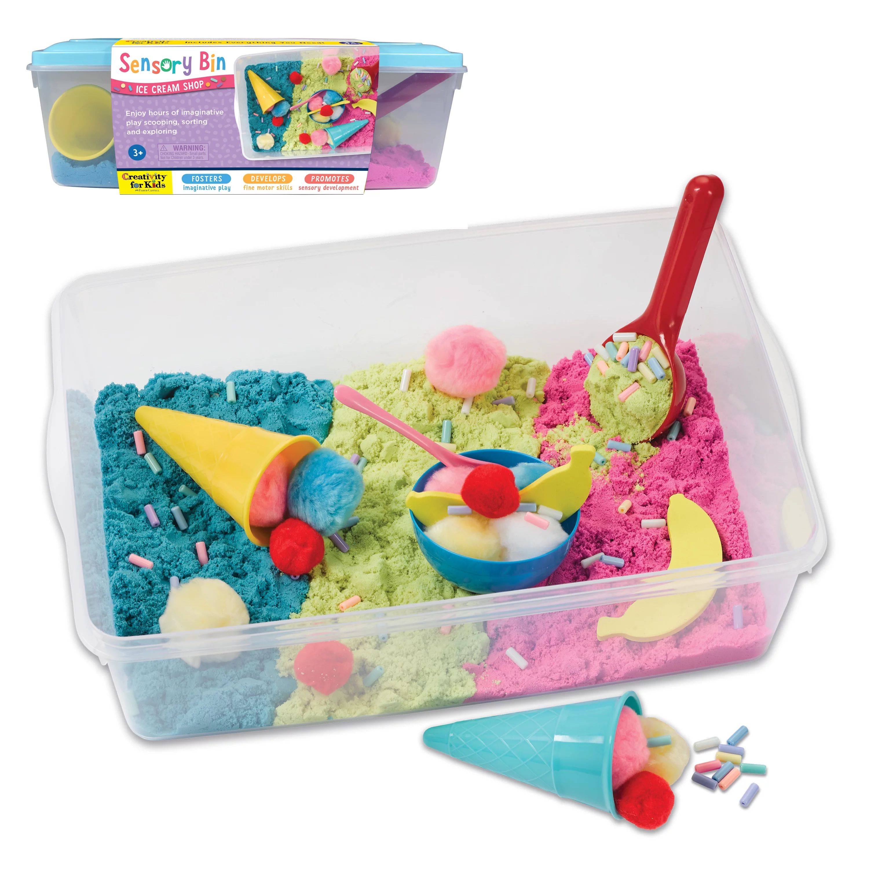 Creativity for Kids Sensory Bin Ice Cream Shop- Child Craft Activity for Boys and Girls - Walmart... | Walmart (US)