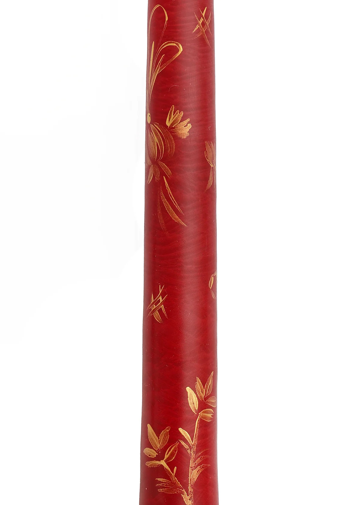 OTM Exclusive: Red and Gold Carnation Taper Candles, Set of Two | Over The Moon