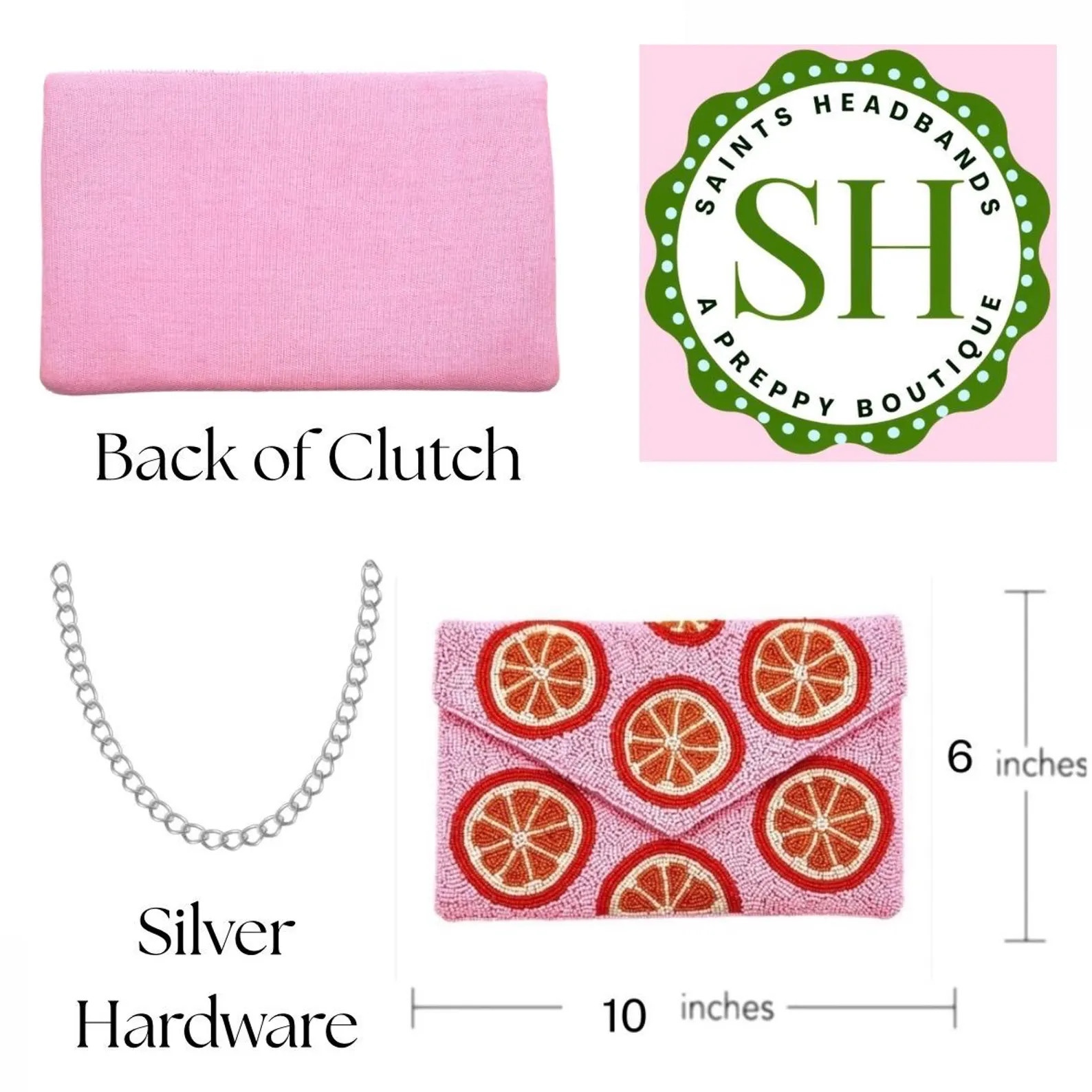Pink Beaded Clutch, Orange Fruit Beaded Purse Crossbody Bag, Summer Gifts for Her | Etsy (Global)