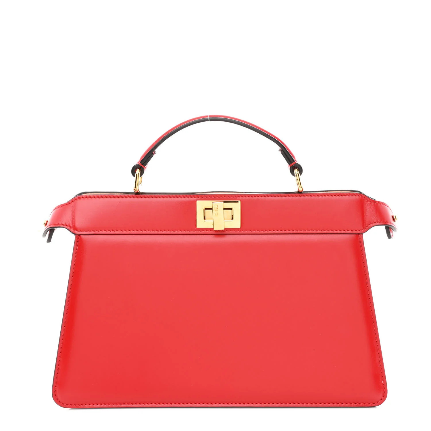 Vitello King Luxor Shiny Nappa Medium Peekaboo I SEE U East West Satchel Fuoco Light Rose | FASHIONPHILE (US)