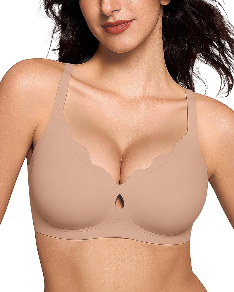 ProKloud Wireless Bras for Women Wave Push Up No Underwire Bralettes Seamless Full Coverage Suppo... | Amazon (US)