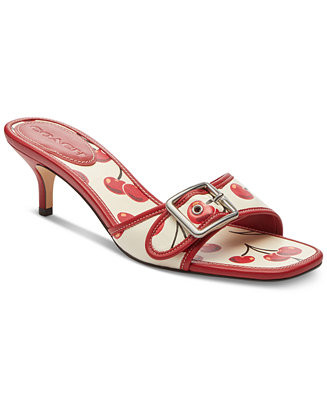COACH Women's Margot Cherry Print Sandals - Macy's | Macy's