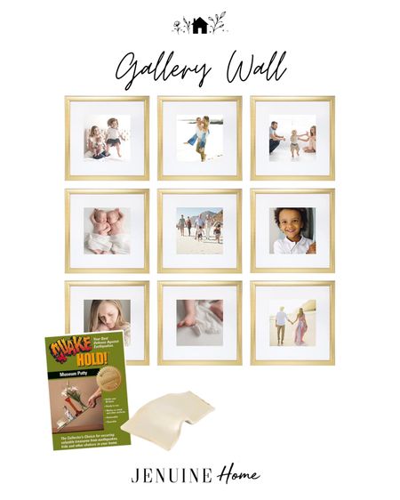 Family photos picture gold frame gallery wall frame with white mat

#LTKstyletip #LTKhome #LTKfamily