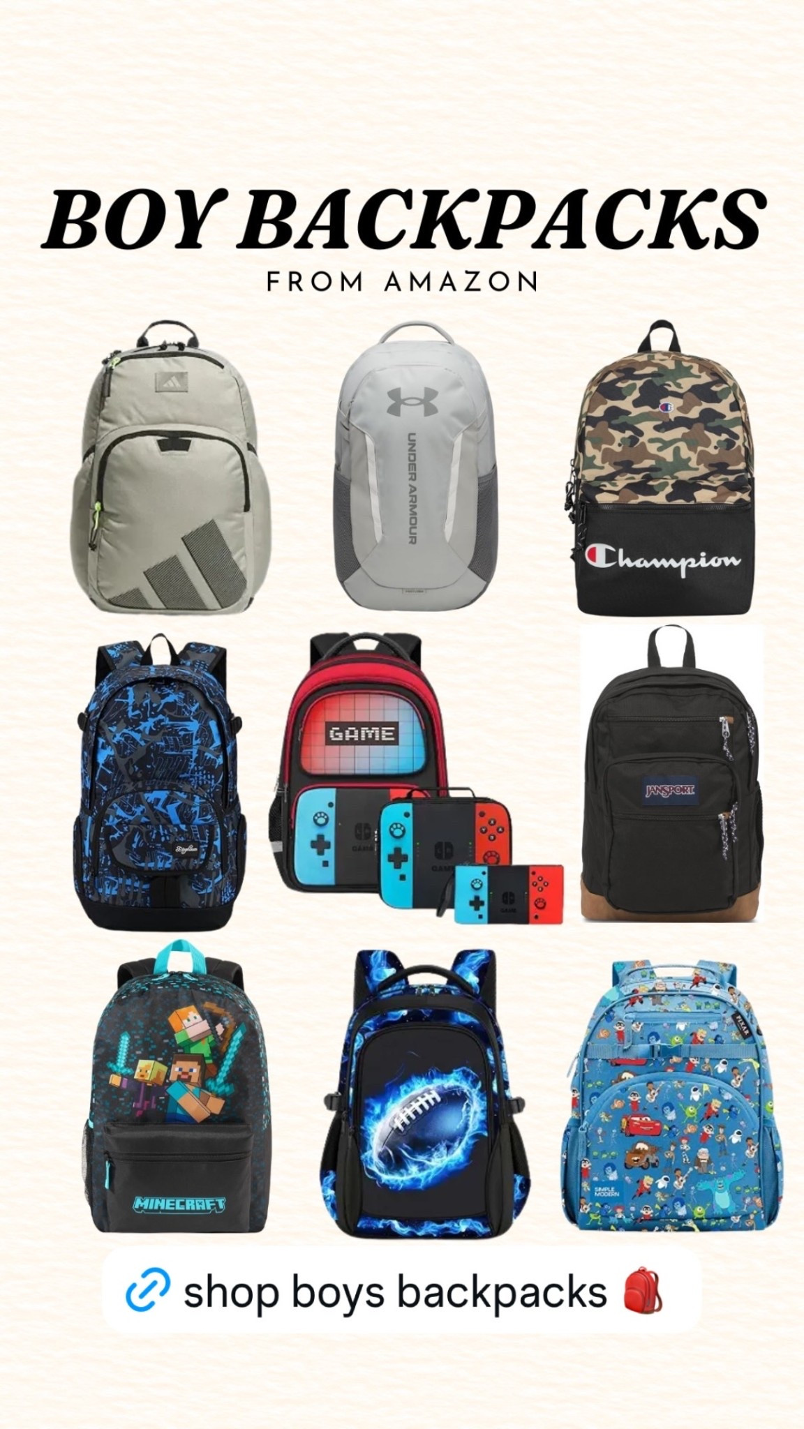 Perfect boy backpacks for heading back to school! 🎒

#LTKSaleAlert #LTKSeasonal #LTKKids