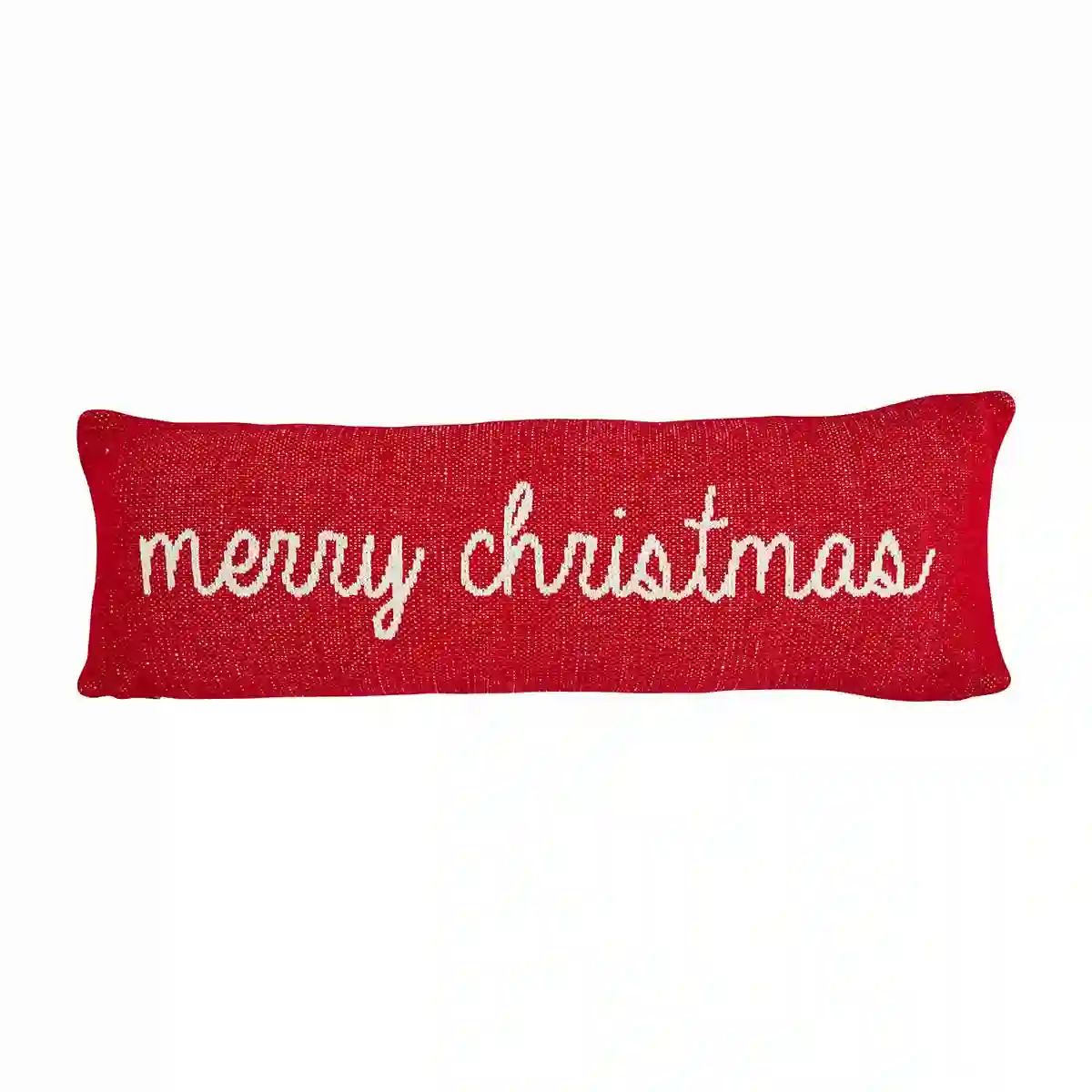 Long Reversible Christmas Pillow | Mud Pie (US)