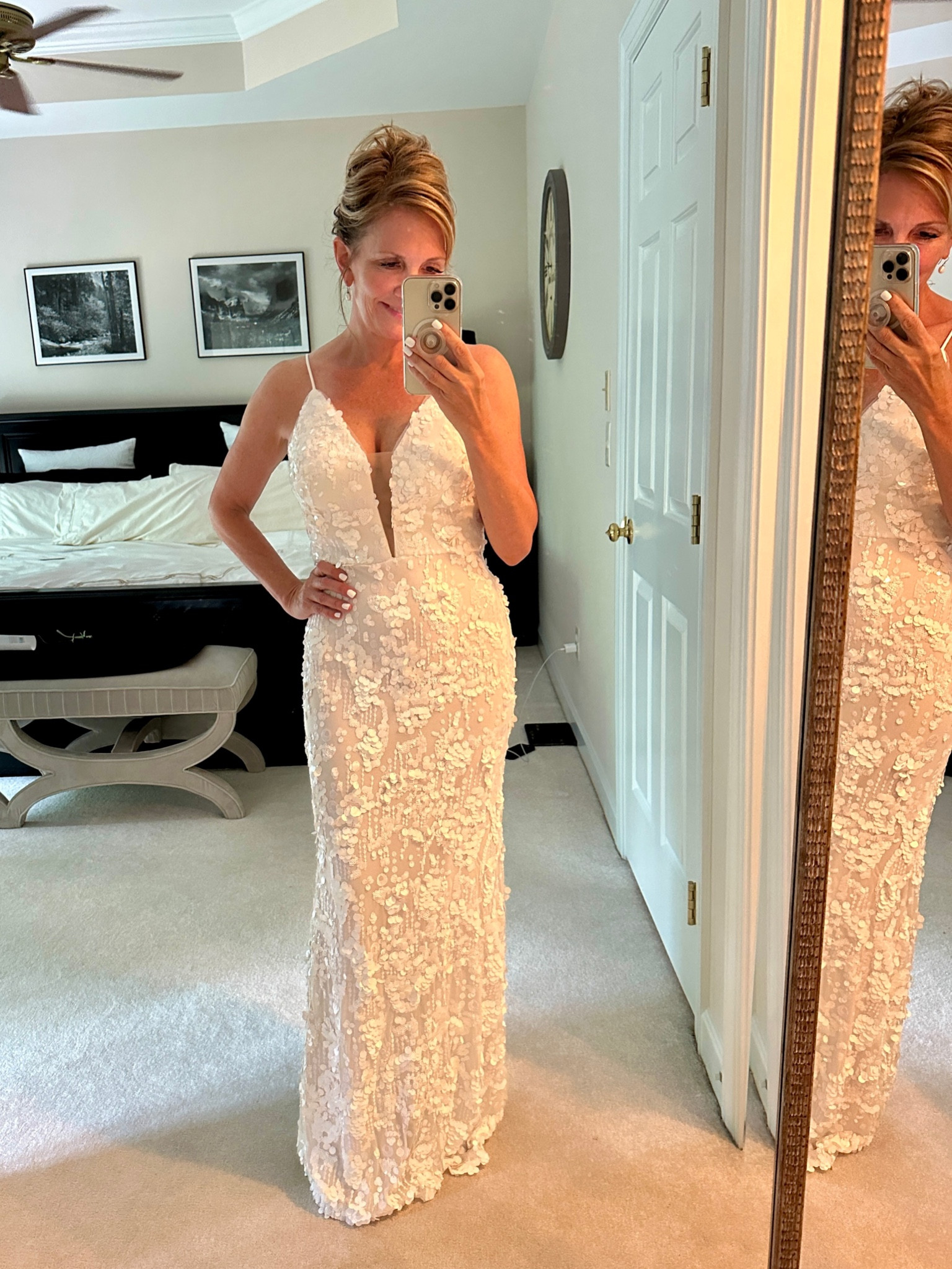 A definite contender for a formal event this summer that requires white. Can’t wait to wear this gorgeous dress and on sale!! Size 2

#LTKSaleAlert #LTKOver40 #LTKWedding