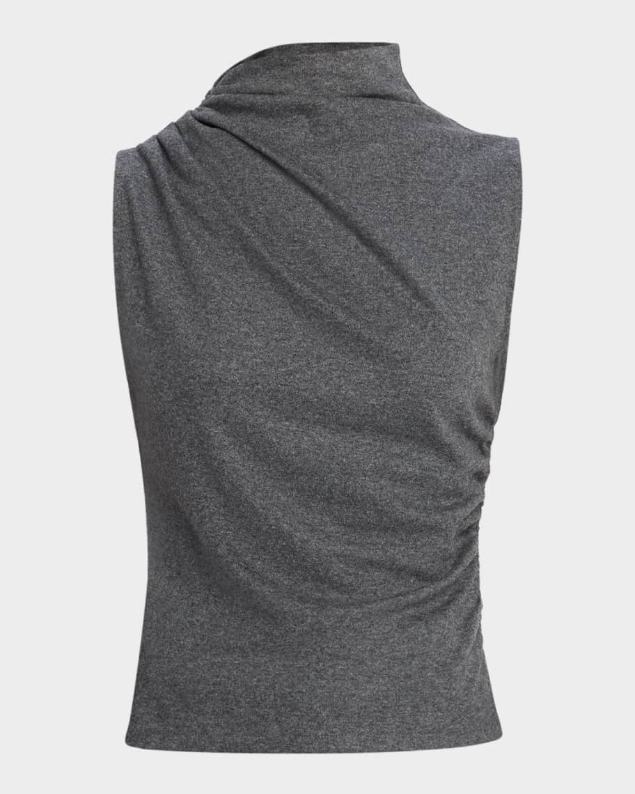 Veronica Beard Mylie Mock-Neck Tank Top | Neiman Marcus