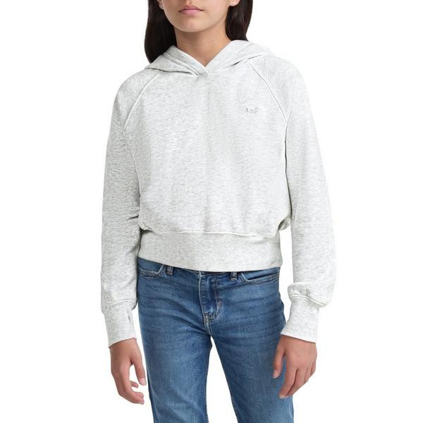 Girls' abercrombie kids Essential Hoodie 5/6 Light Grey | Scheels Sports