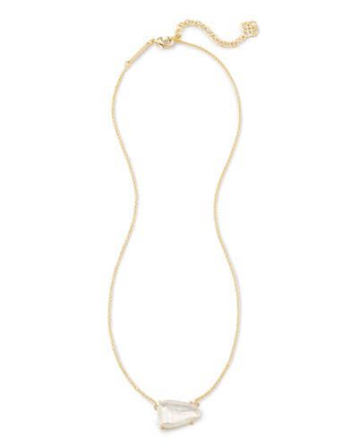 Isla Gold Pendant Necklace in Ivory Pearl | Kendra Scott