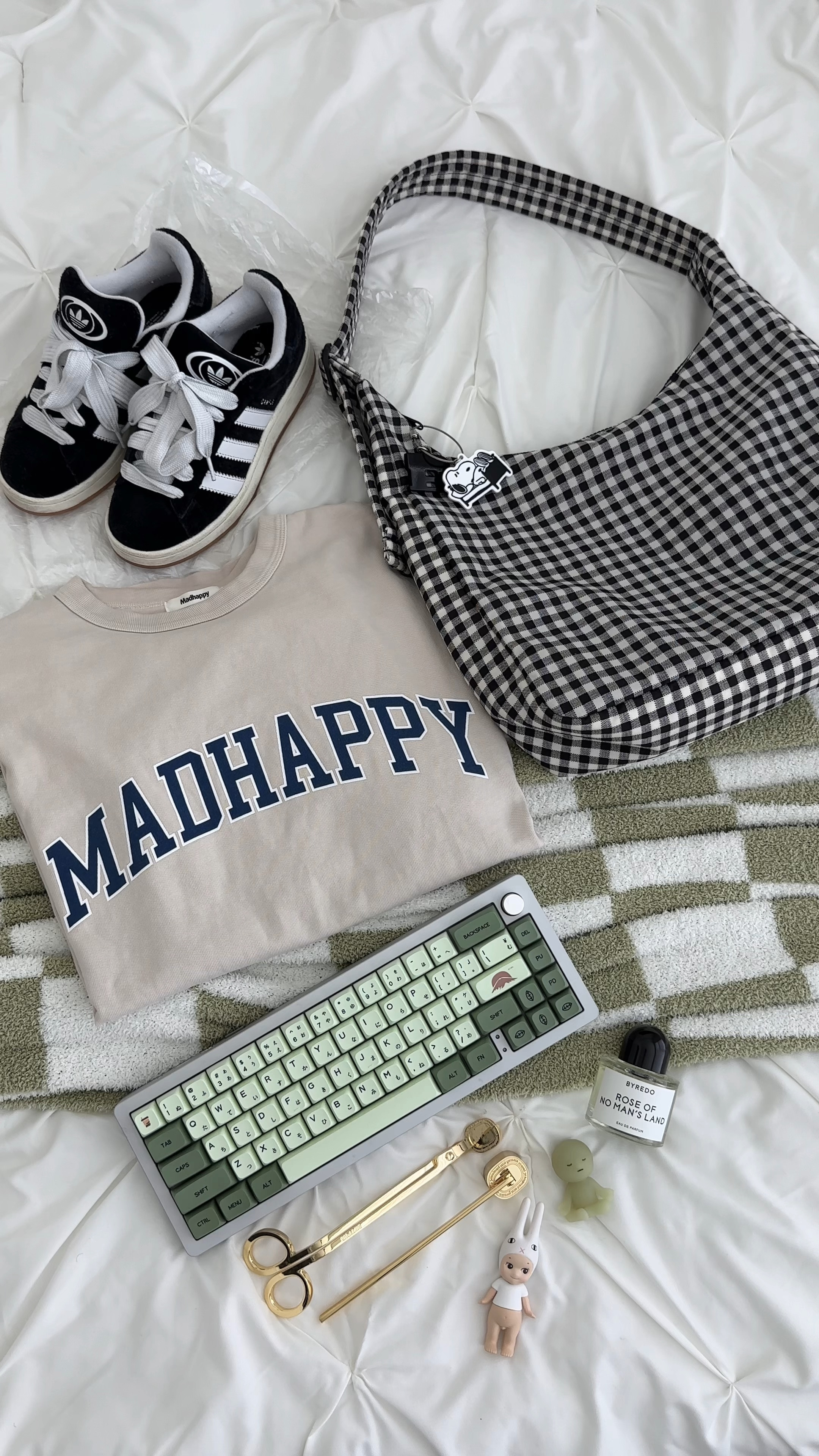 April favorites!! 🍵⌨️👟

#LTKbeauty #LTKstyletip #LTKitbag