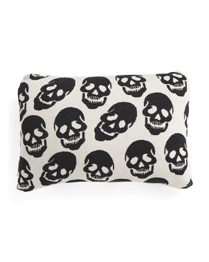 16x24 Knitted Skull Pillow | TJ Maxx