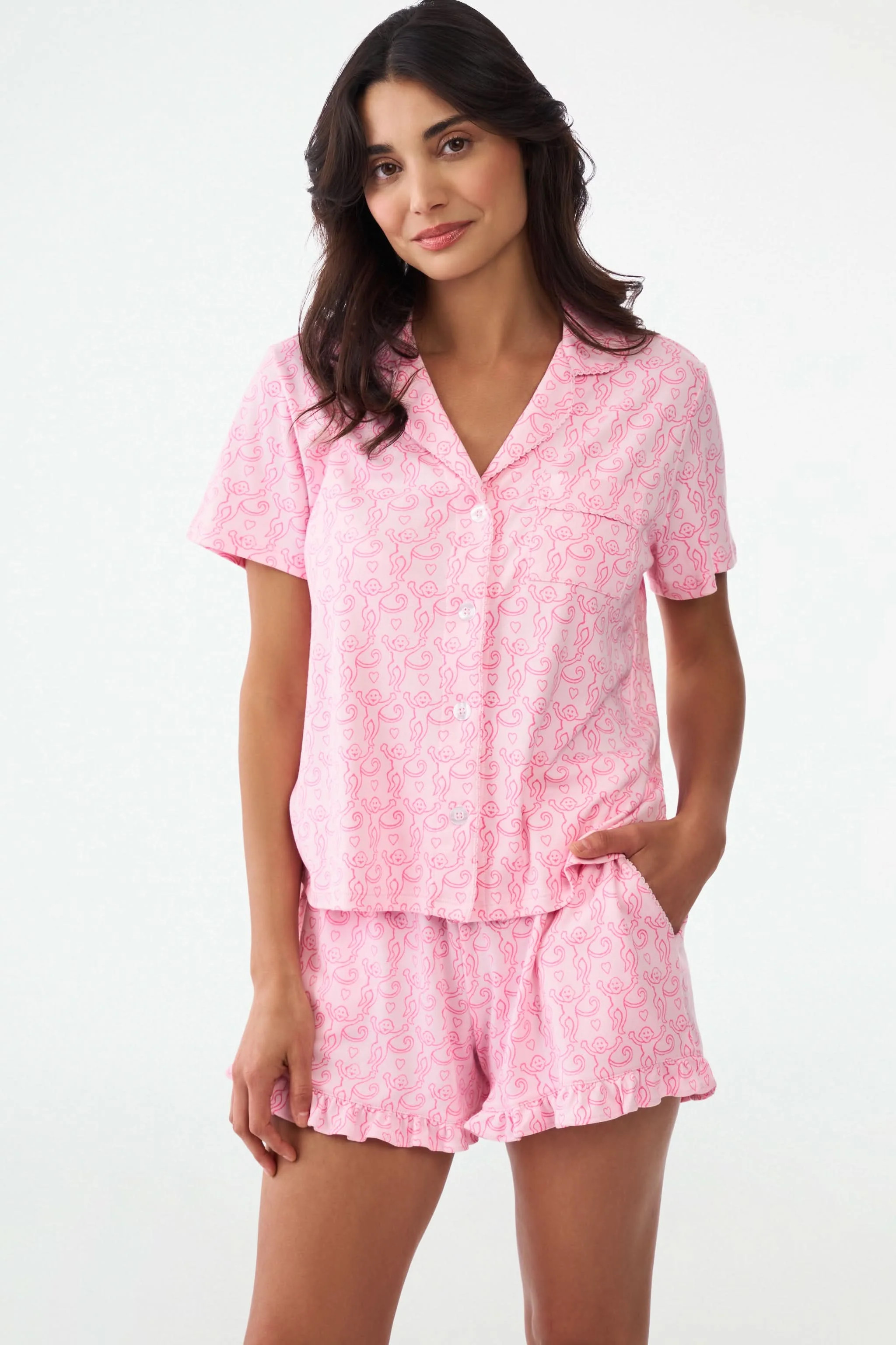 Lovely Monkey Wyatt Polo Pajamas | Roller Rabbit | Roller Rabbit