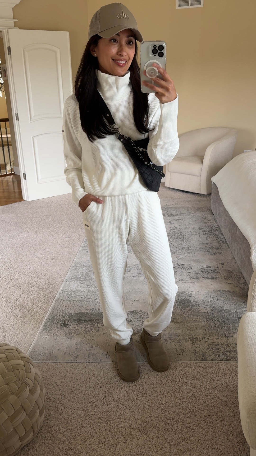 Waffle set that I’ve had for about 2 years is on a rare sale 30% off if you are on their email list. 
Very luxe feeling and stylish look. Material is good, mid-weight feel, drapey look. 
Top- true to size for intended oversized look.
Bottoms- i size down. 
Loungewear, sweatshirt, sweatpants, joggers.


#LTKActive #LTKOver40 #LTKGiftGuide