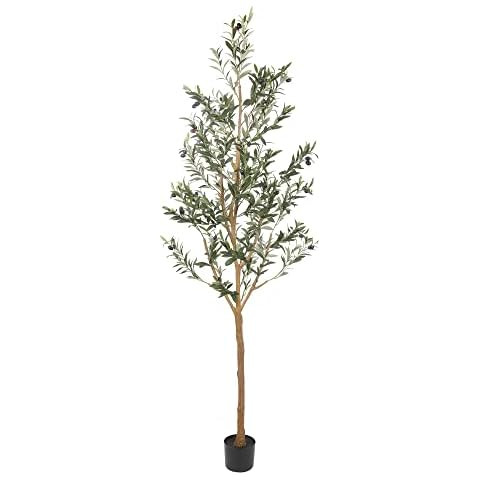 Nearly Natural 82” Olive Artificial Silk Trees Green | Amazon (US)