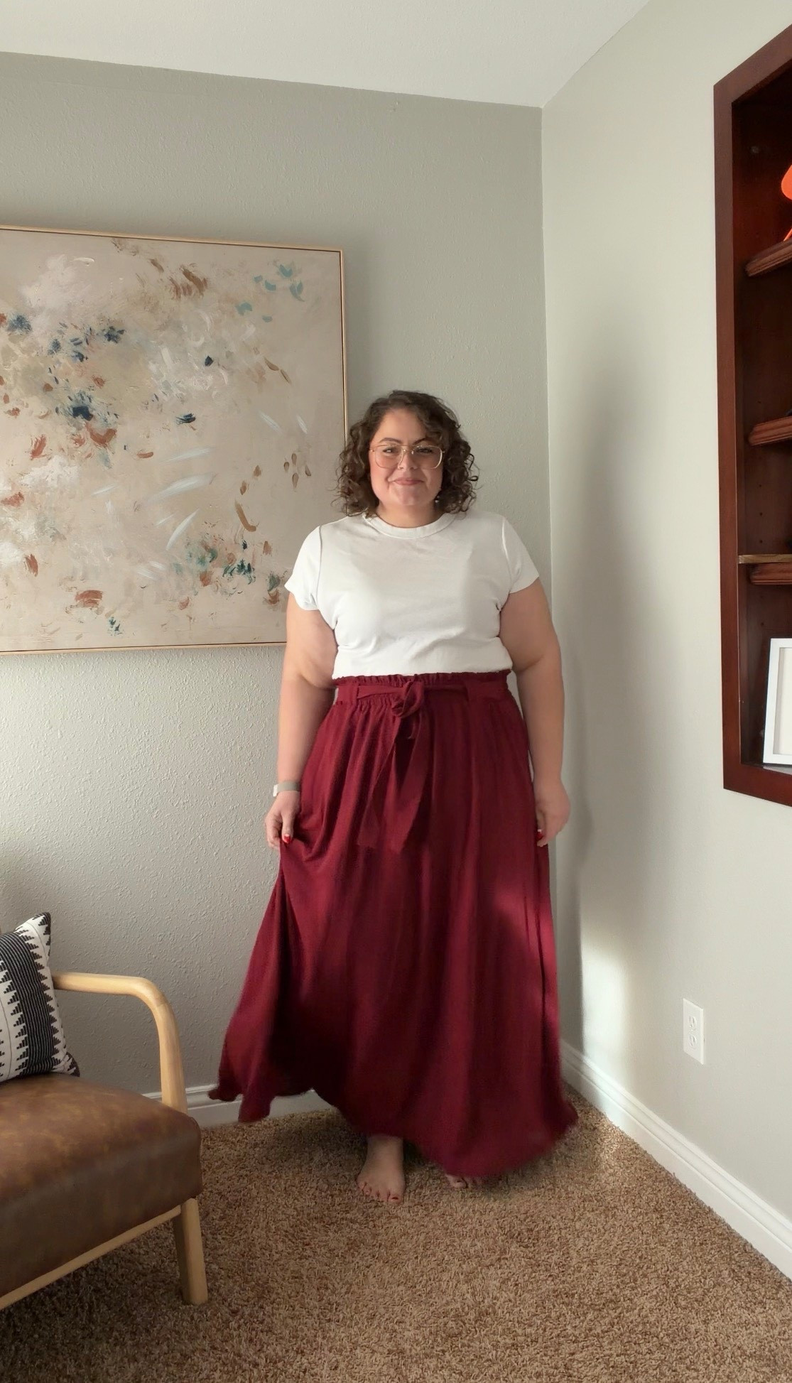 Skirt 2x
Top xl

bust 44  //  waist 42  //  hips 55  //  5’6” 

#LTKPlusSize #LTKMidsize #LTKSeasonal