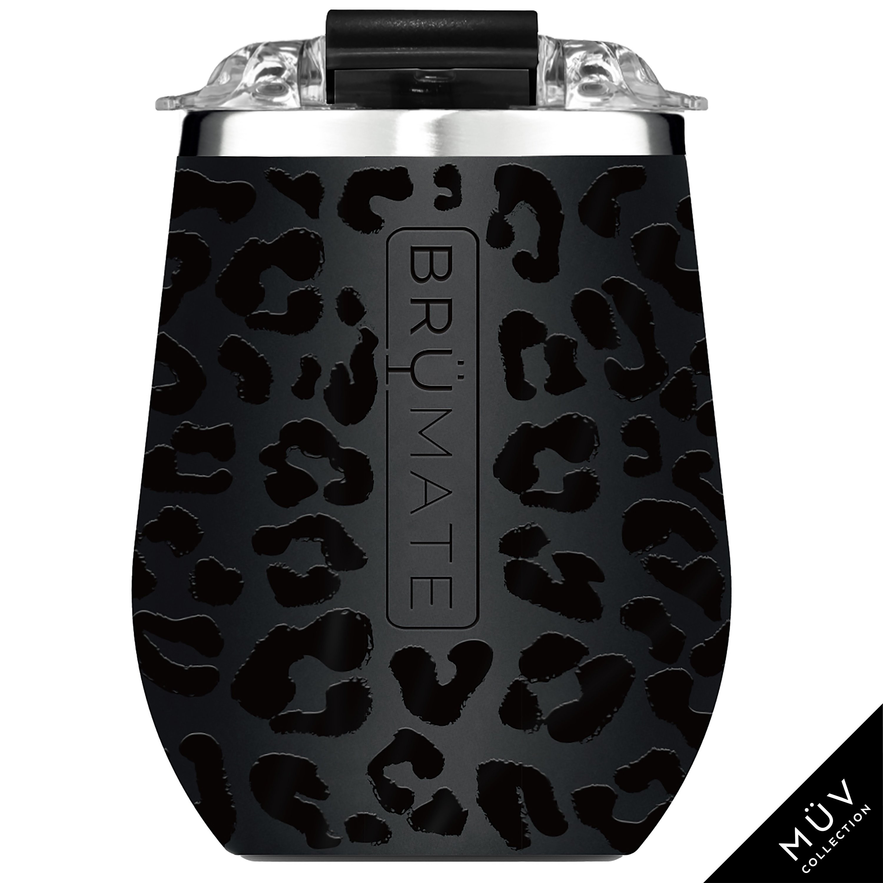 UNCORK'D XL 14oz Wine Tumbler | Onyx Leopard MÜV | BruMate