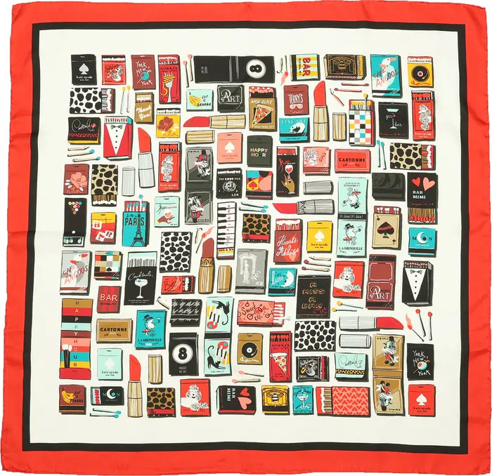 matchbox silk square scarf | Nordstrom