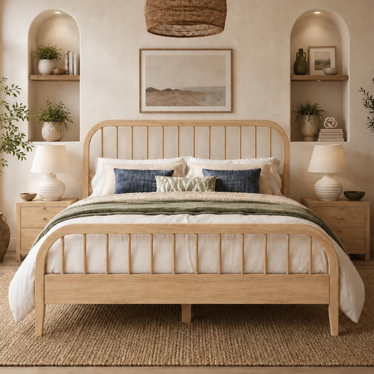 Anderson Solid Wood Spindle Bed Frame | Wayfair North America