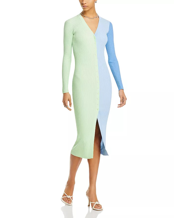 Shoko Color Block Ribbed Sweater Dress | Bloomingdale's (US)