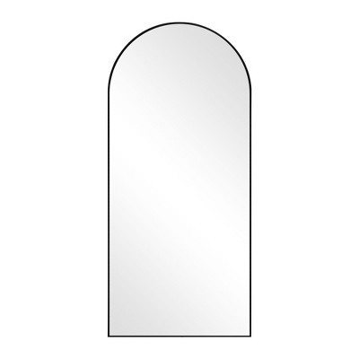 Neutypechic Metal Framed Arched Full Length Mirror Leaning Mirror - 71"x32",Black | Target
