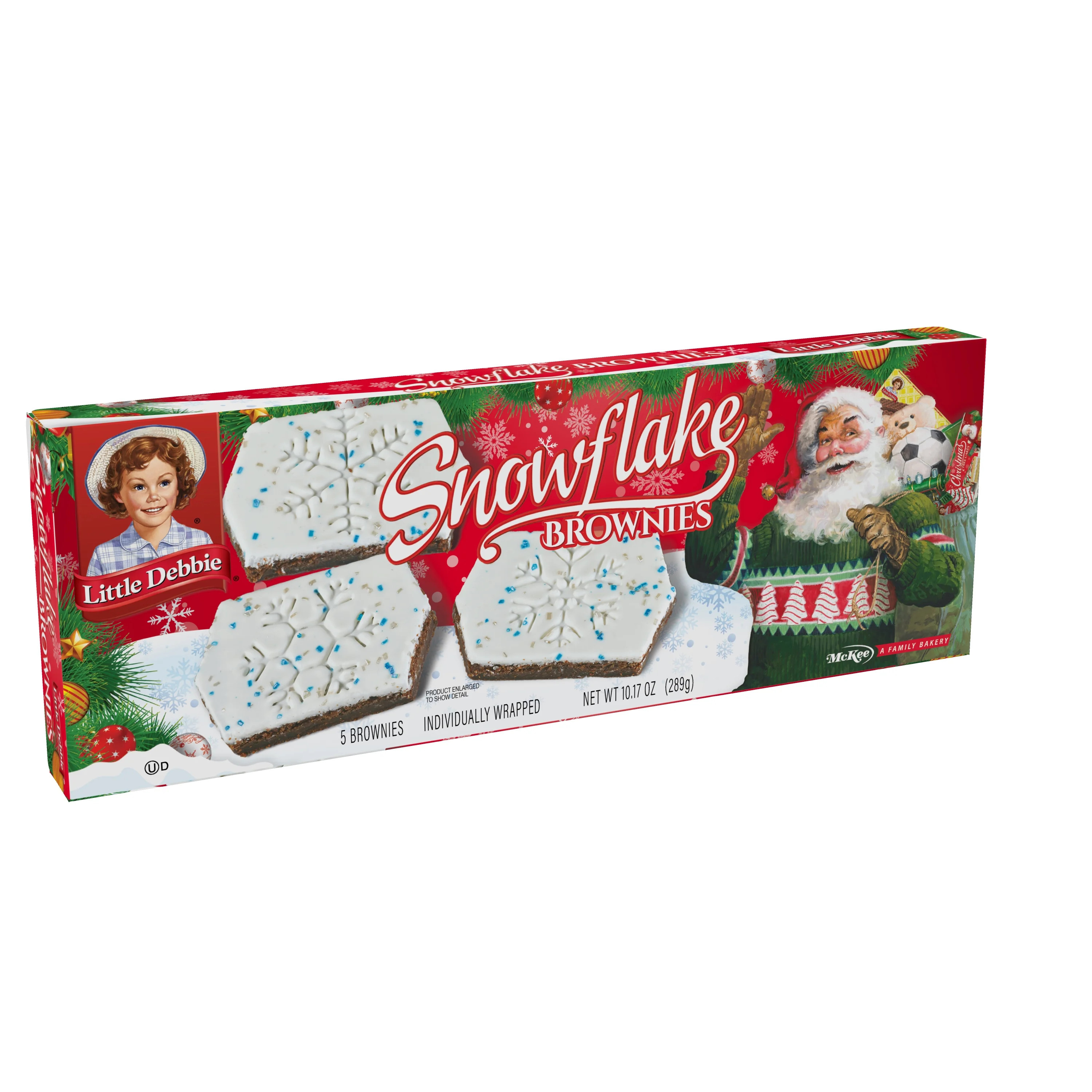 Little Debbie Snowflake Brownies 5 ct, 10.17 oz - Walmart.com | Walmart (US)