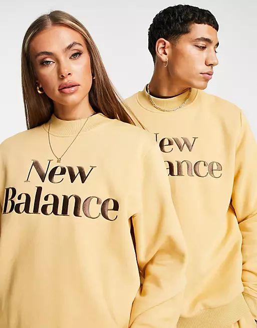 New Balance Cookie sweatshirt in tan | ASOS (Global)