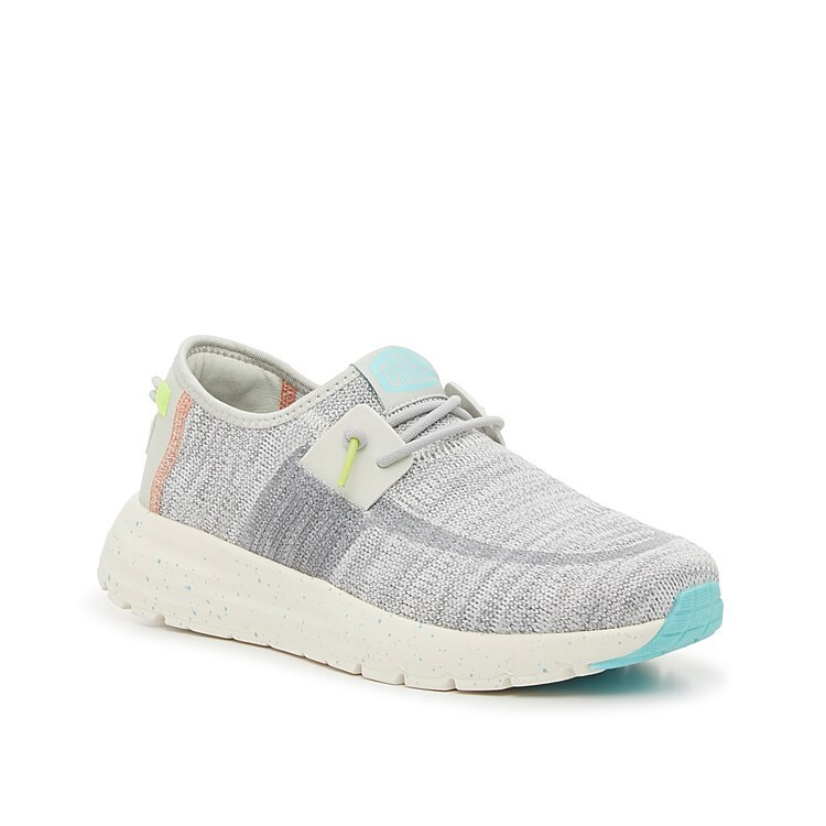 Hey Dude Sirocco SlipOn Sneaker | Women's | White/Grey | Size 11 | Slip-Ons | Sneakers | Wedge | DSW