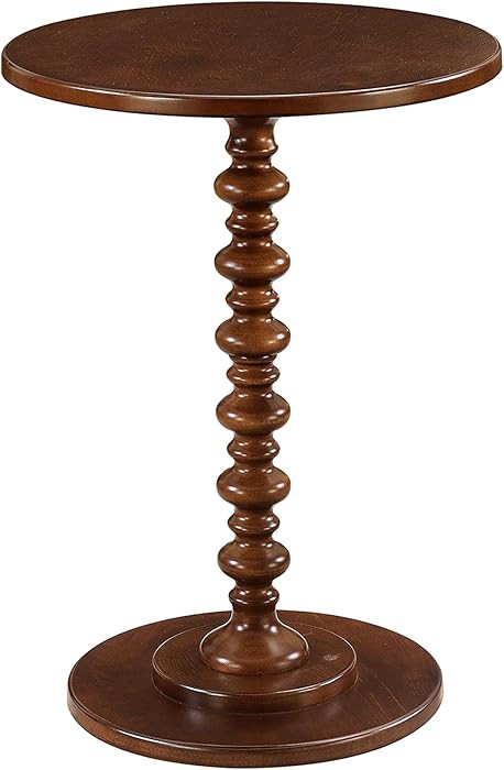 Convenience Concepts Palm Beach Spindle Table 17.75" - Traditional Round End Table for Living Roo... | Amazon (US)