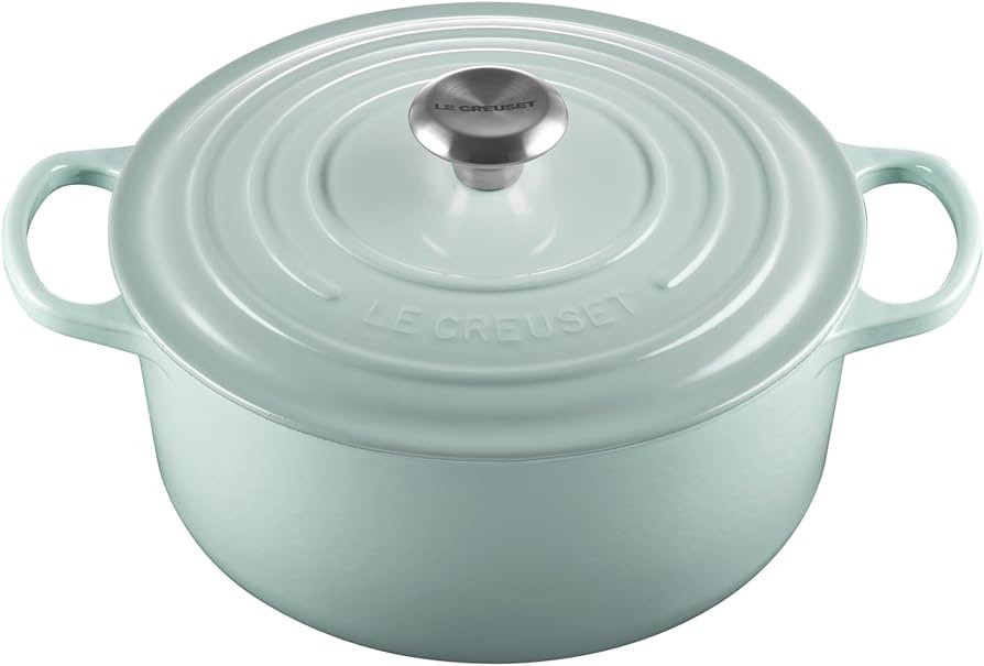 Le Creuset Enameled Cast Iron Signature Round Dutch Oven, 5.5 qt., Sea Salt | Amazon (US)