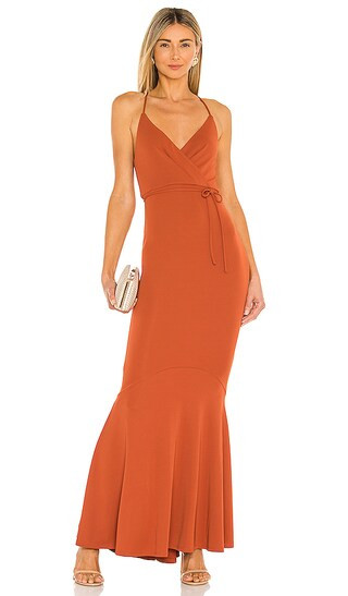 x REVOLVE Genevieve Maxi Dress in Burnt Sienna | Revolve Clothing (Global)