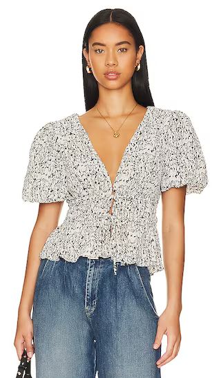 Alexis Top in Black Multi Floral | Revolve Clothing (Global)