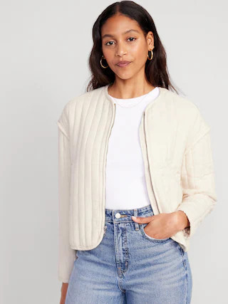 Quilted Bomber Jacket for Women | Old Navy (US)