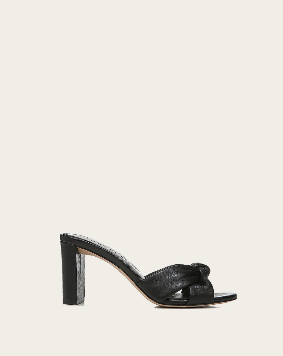 Veronica Beard Ganita Knot-Front Sandal Black | Veronica Beard