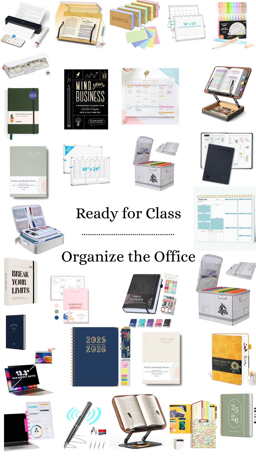 Starting class soon? Need to get the office in order ? Check these must have organizers and time savers!

#LTKU #LTKFamily #LTKHome