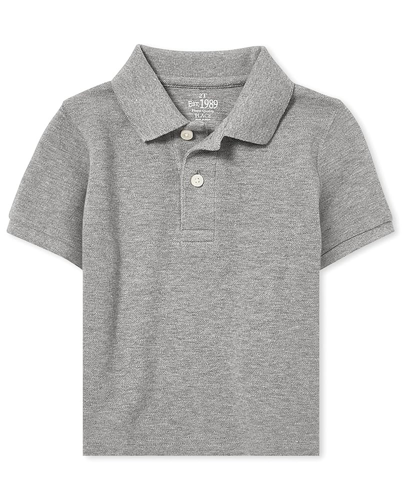 The Children's Place baby boys Fashion Color Short Sleeve Pique Polo | Amazon (US)