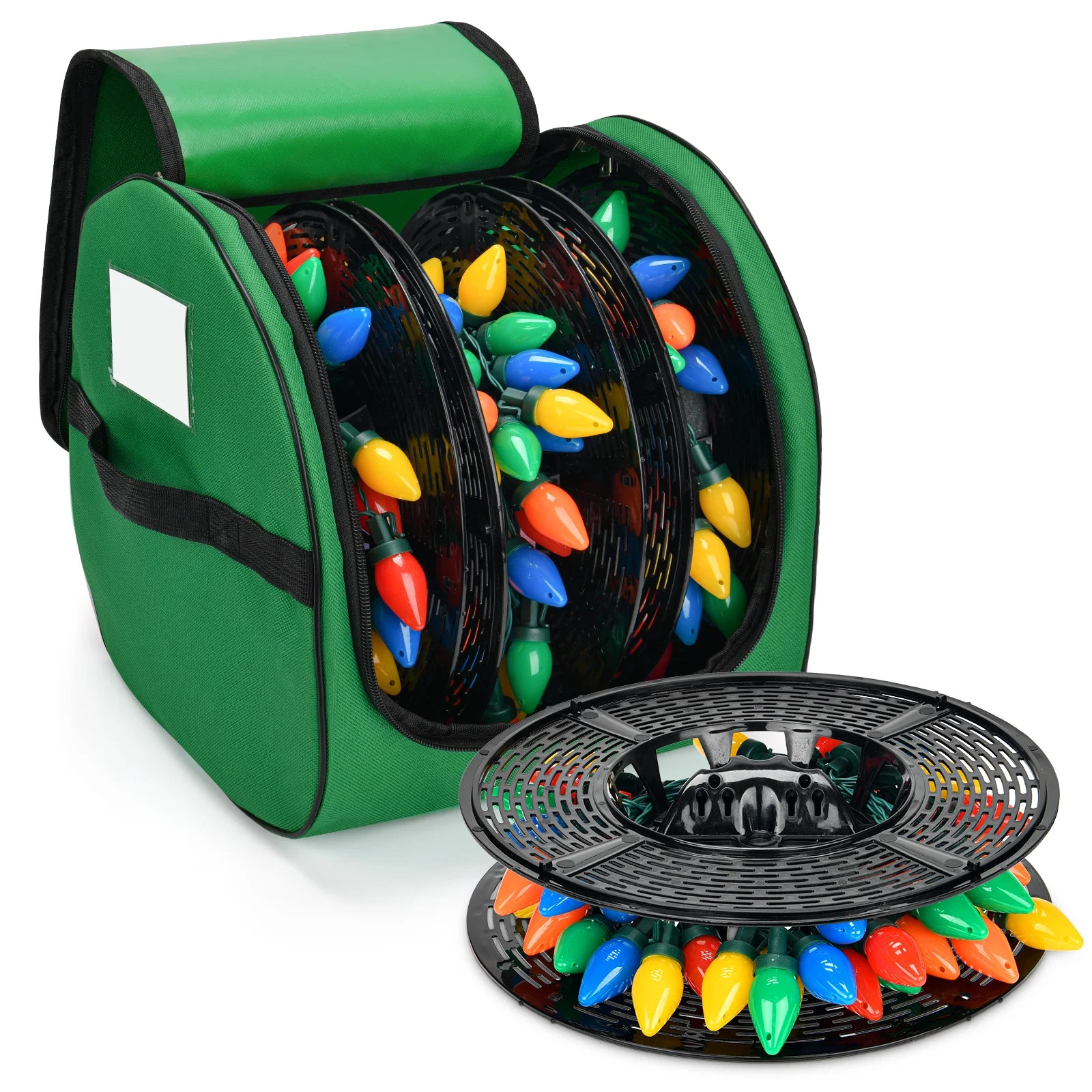 Christmas Light Storage Bag, 600D Oxford Fabric Christmas Light Organizer with Reinforced Handles... | Walmart (US)