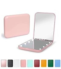 Kintion Pocket Mirror, 1X/3X Magnification LED Compact Travel Makeup Mirror with Light for Purse,... | Amazon (US)