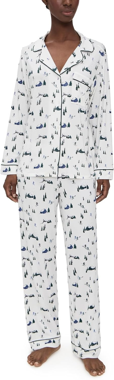 Eberjey Women's Gisele Printed Long PJ Set | Amazon (US)